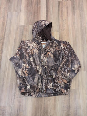 Gamehide Hush Hide Soft Mid/Heavy weight Hooded Hunting Jacket Size XL